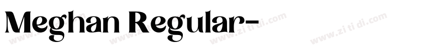Meghan Regular字体转换